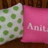 Personalized 10×10 Name or Letter Pillow | Custom Knit Decorative Pillow