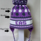 POLKA DOT EARFLAP HATS WITH POMPOM